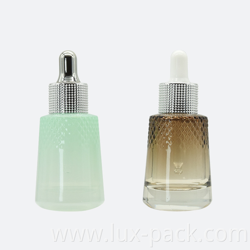 Essential oil packaging 5ml 10ml 15ml 20ml 30ml clear green blue amber glass dropper bottle